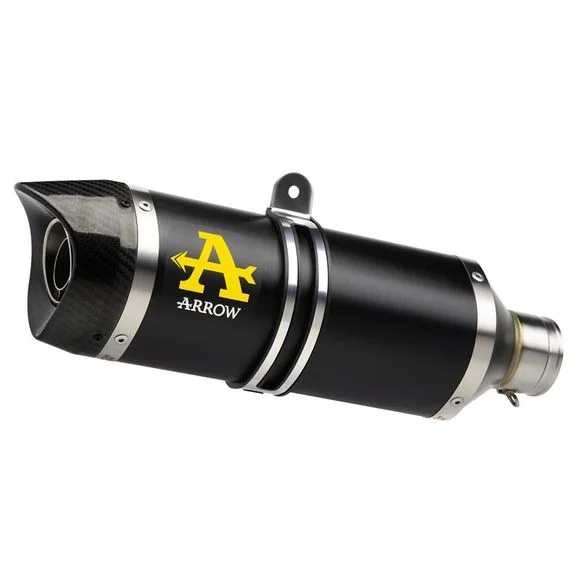 Silencieux Arrow Thunder Alu dark embout carbone – Noir Ref : AW0381 / 71930AKN