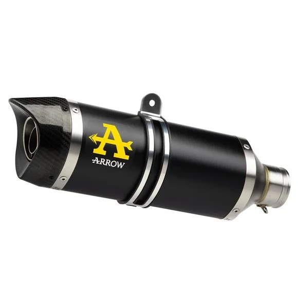 Silencieux Arrow THUNDER ALU DARK EMBOUT CARBONE – Noir Ref : AW0396 / 71934AKN
