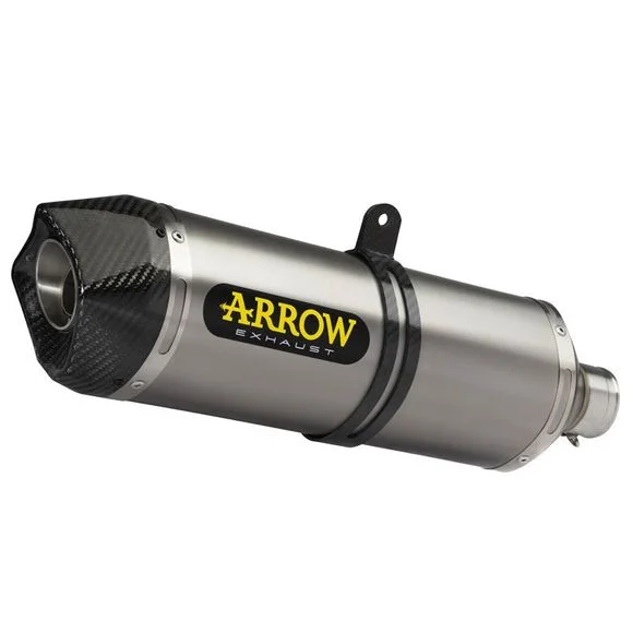 Silencieux Arrow Titane Race-tech embout carbone – Gris Ref : AW0225 / 71744PK