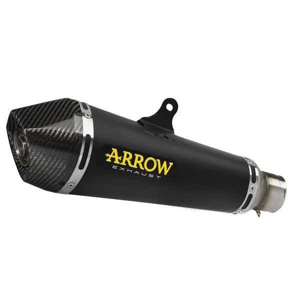 Silencieux Arrow X-kone nichrom dark embout carbone – Noir Ref : AW0312 / 71854XKN