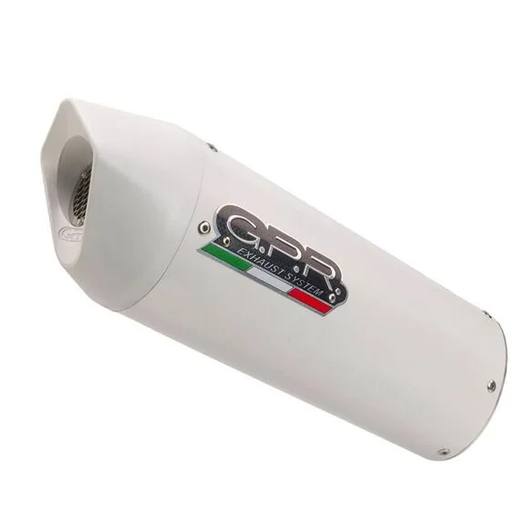 Silencieux GPR ALBUS WHITE EVO4BMW 750 F 750 GS ABS (0B08) – 2021 – 2024Ref : E5.BM.95.ALBE4