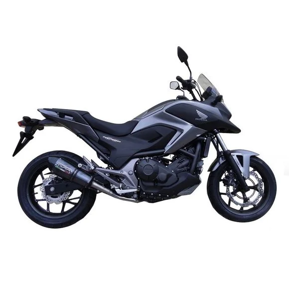 Silencieux GPR GP EVO4 POPPY – NoirHONDA 750 NC 750 X DCT ABS (RC90) – 2021 – 2023Ref : GPR0587 / E5.H.266.GPAN.PO