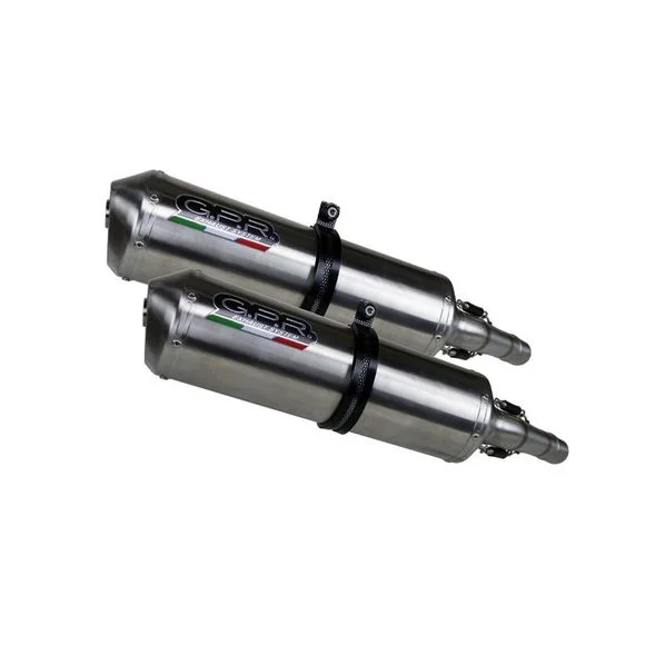 Silencieux GPR SATINOX DOUBLE CATA Ref : CAT.71.SAT