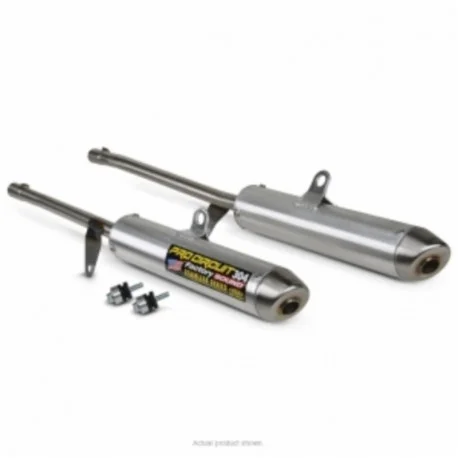 Silencieux PRO CIRCUIT 304 alu brosse/casquette inox Honda TRX450 Sportrax