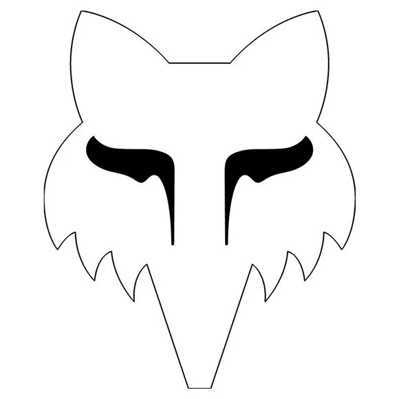 Stickers Fox FOX HEAD 7″ – Blanc Ref : FX4885 / 32524-008-OS