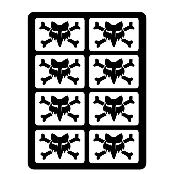Stickers Fox VICTORY LOGO PACK – Blanc Ref : FX4914 / 32532-008-OS