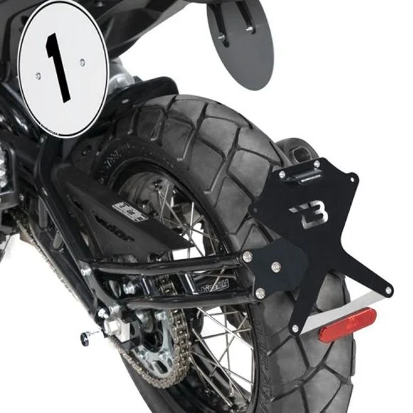 Support de plaque Barracuda Noir side naked – NoirBENELLI 500 LEONCINO 500 – 2016 – 2025Ref : BAR0238 / BL5104-SN