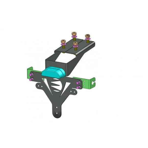 Support de plaque Brazoline ADAPTABLE – Noir Ref : 22201