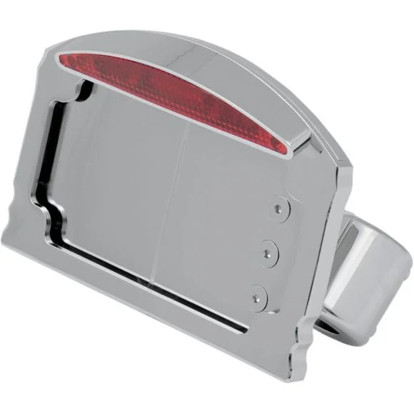 Support de plaque Drag Specialties avec feux arrière à led – Gris Ref : DRG0096 / 20100734