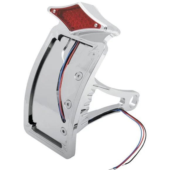 Support de plaque Drag Specialties avec feux arrière à led – Gris Ref : DRG0100 / 20100557