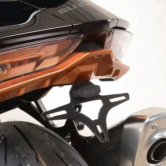 Support de plaque R&G Racing noirSUZUKI 1300 GSX 1300 HAYABUSA R ABS – 2021 – 2025Ref : RGR00064A / 1109106