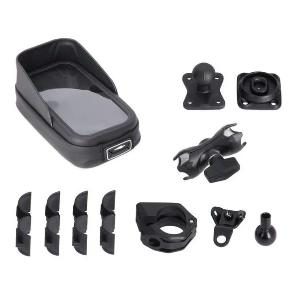 Support Smartphone SW-MOTECH UNIVERSEL AVEC PHONE CASE Universel – Noir Ref : GPS.00.308.35100