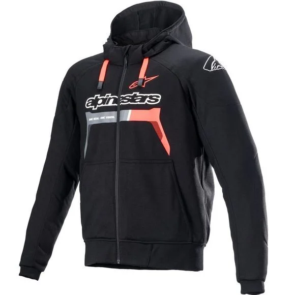 Sweat moto Alpinestars CHROME IGNITION – Noir / Rouge Ref : AP12683