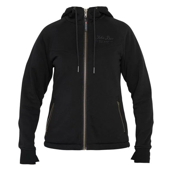 Sweat moto John Doe XTM HOODIE WOMEN V2 – Noir Ref : JDE0126