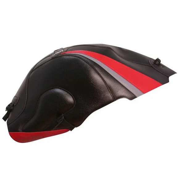 Tapis de réservoir Bagster Noir/Pointes Rouges et AcierSUZUKI 1300 GSX 1300 HAYABUSA R – 2005Ref : 1379V
