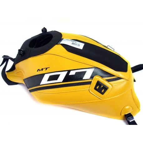 Tapis de reservoir BAGSTER YAMAHA MT 07 2015 JAUNE/DECO NOIR/LISERE NOIR