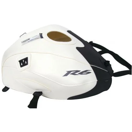 Tapis de reservoir BAGSTER YAMAHA YZF-R6 2012-2013 BLANC/NOIR MAT