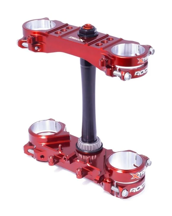 Tés de fourche Xtrig ROCS Pro Supermotard Offset Ø14-16mm rouge Ref : XT00020A / 1061031