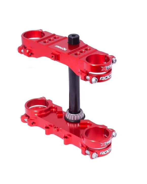 Tés de fourche Xtrig ROCS Tech Offset 28mm rouge Ref : XT00024A / 1067641