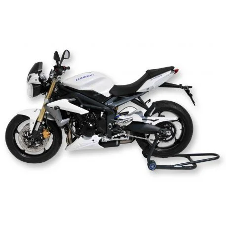 tete de fourche Ermax 21 cm pour 675 Street Triple / R 2013/2015 avec Bulle noir clair