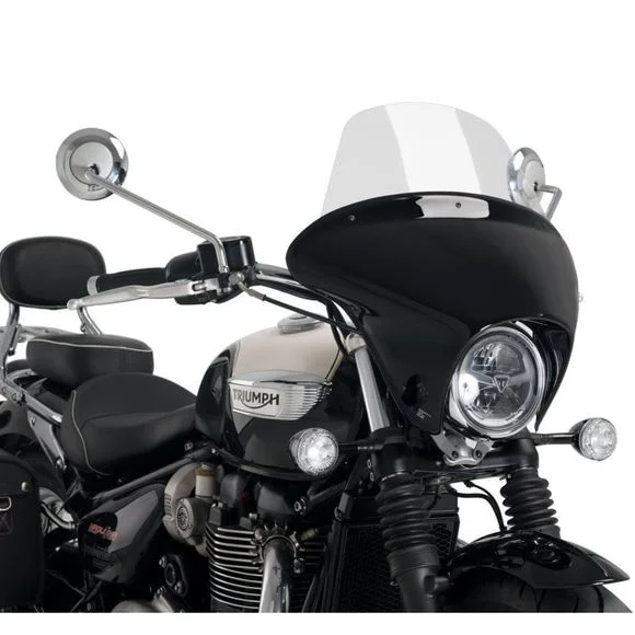 Tête de fourche Puig BATWING SML TOURING NOIR BRILLANT – Gris Ref : PUI0676