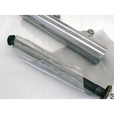 Toile inox tressee echappement moto