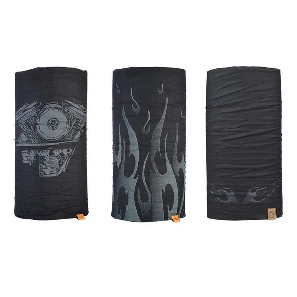Tour de cou Oxford COMFY HD GRAPHICS 3-PACK – Noir / Gris Ref : OD0415 / NW118