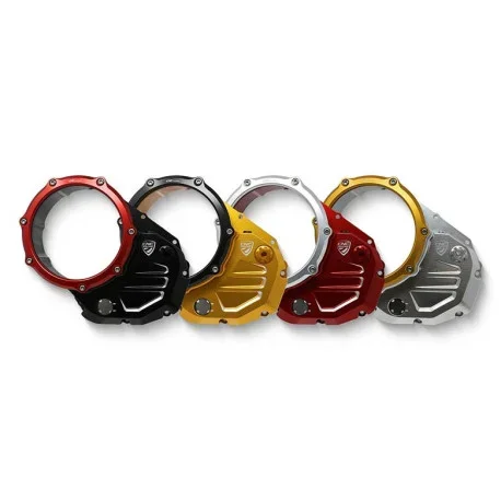 TRANSPARENT BICOLOR CLUTCH COVER CNC RACING HYPERMOTARD 950