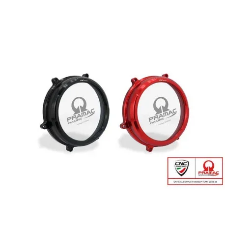 TRANSPARENT CLUTCH COVER CNC RACING PRAMAC