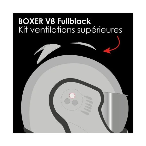 Ventilation ROOF BOXER V8 – Noir Ref : RO0215