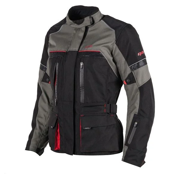Veste DXR ROADTRIP WOMAN – Noir / Rouge Ref : DXR0300