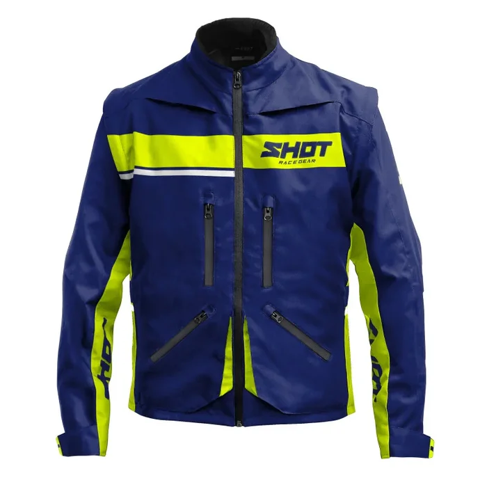 Veste Enduro SHOT CONTACT ASSAULT 2.0 Bleu Jaune Fluo