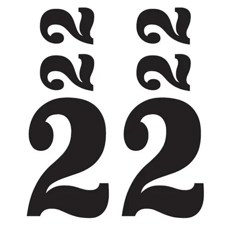 Vintage Numbers 2