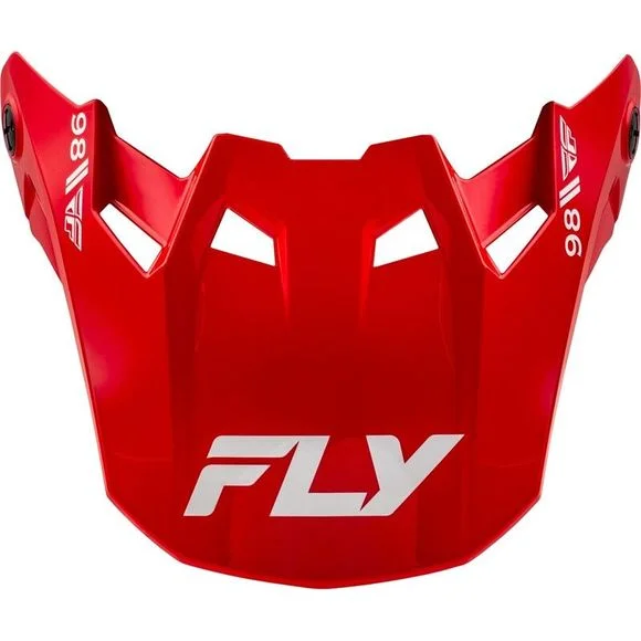 Visière TT Fly FORMULA CC – OBJECTIVE – Noir / Rouge Ref : FL1542