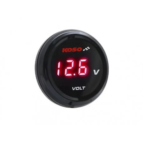 Voltmetre KOSO i-GEAR affichage bleu