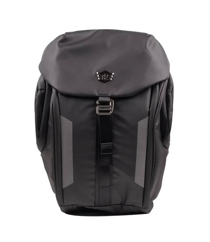 Zaino Royal Enfield Semirigido Nero con Logo in Metallo