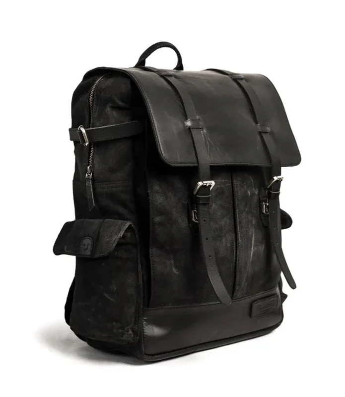 Zaino Vintage Moto Trip Machine – Rambler – Nero